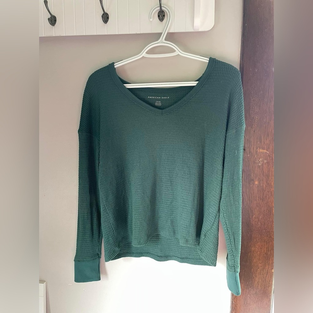 Green American Eagle shirt